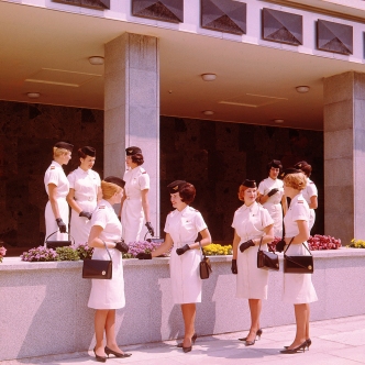 New Zealand, air hostesses from 1959. Courtesy NZ governement archives