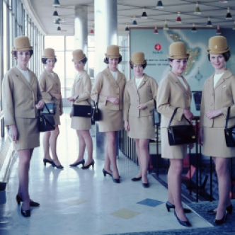 New Zealand, air hostesses from 1965. Courtesy NZ governement archives